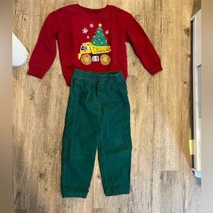 Carter's Green Corduroy Kids Pants